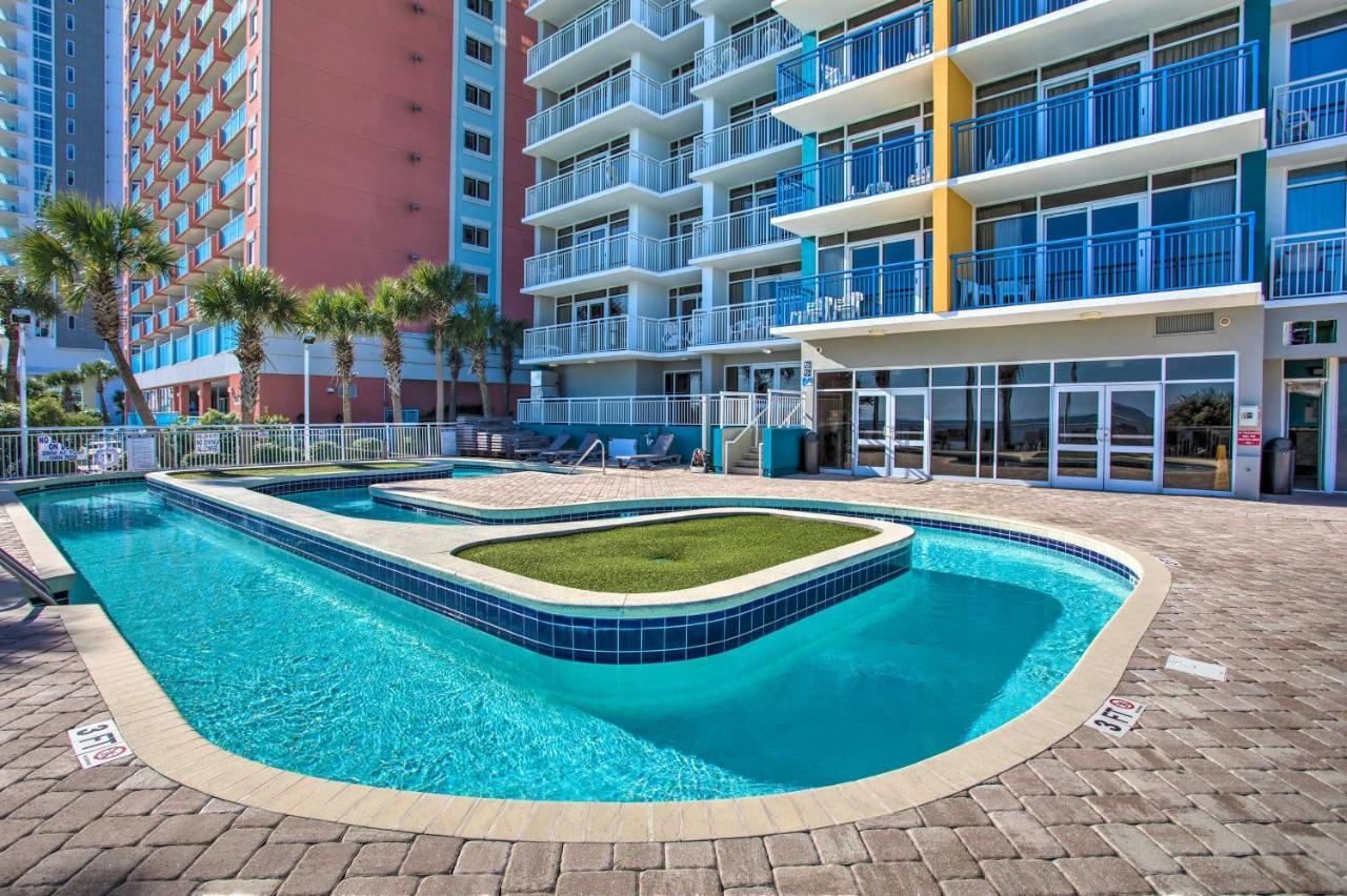 Oceanfront Condo With Huge Balcony Walk To Skywheel Myrtle Beach Zewnętrze zdjęcie