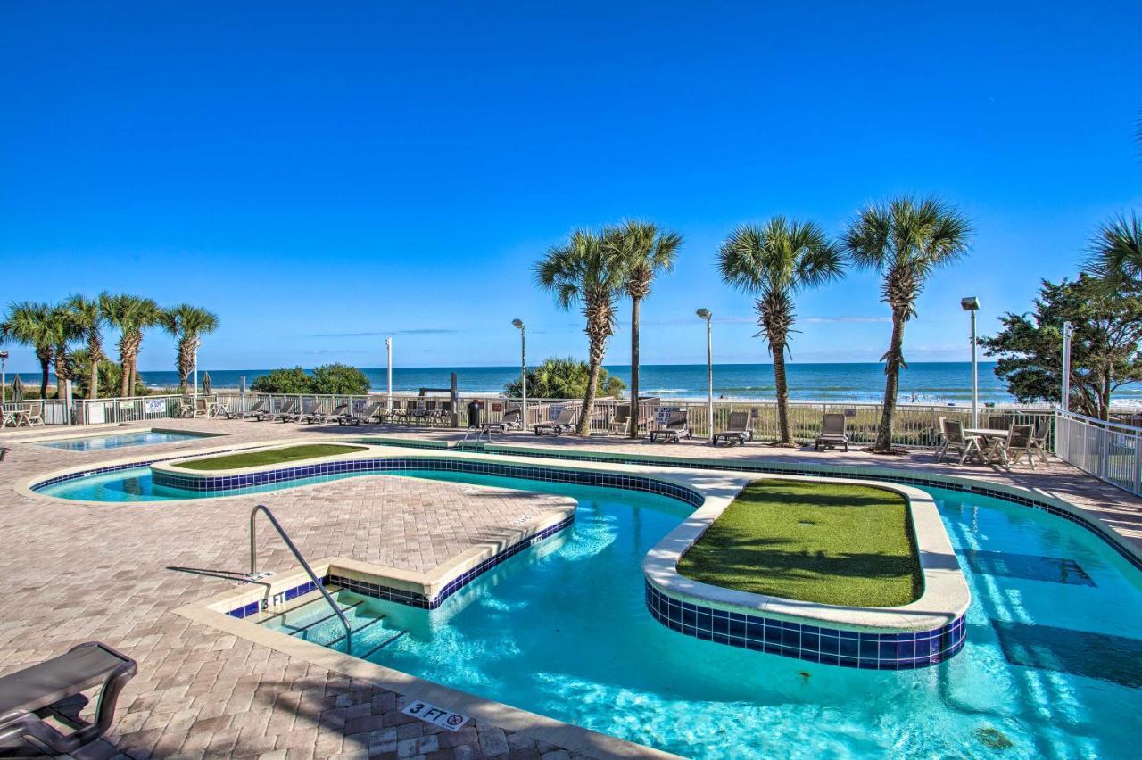 Oceanfront Condo With Huge Balcony Walk To Skywheel Myrtle Beach Zewnętrze zdjęcie