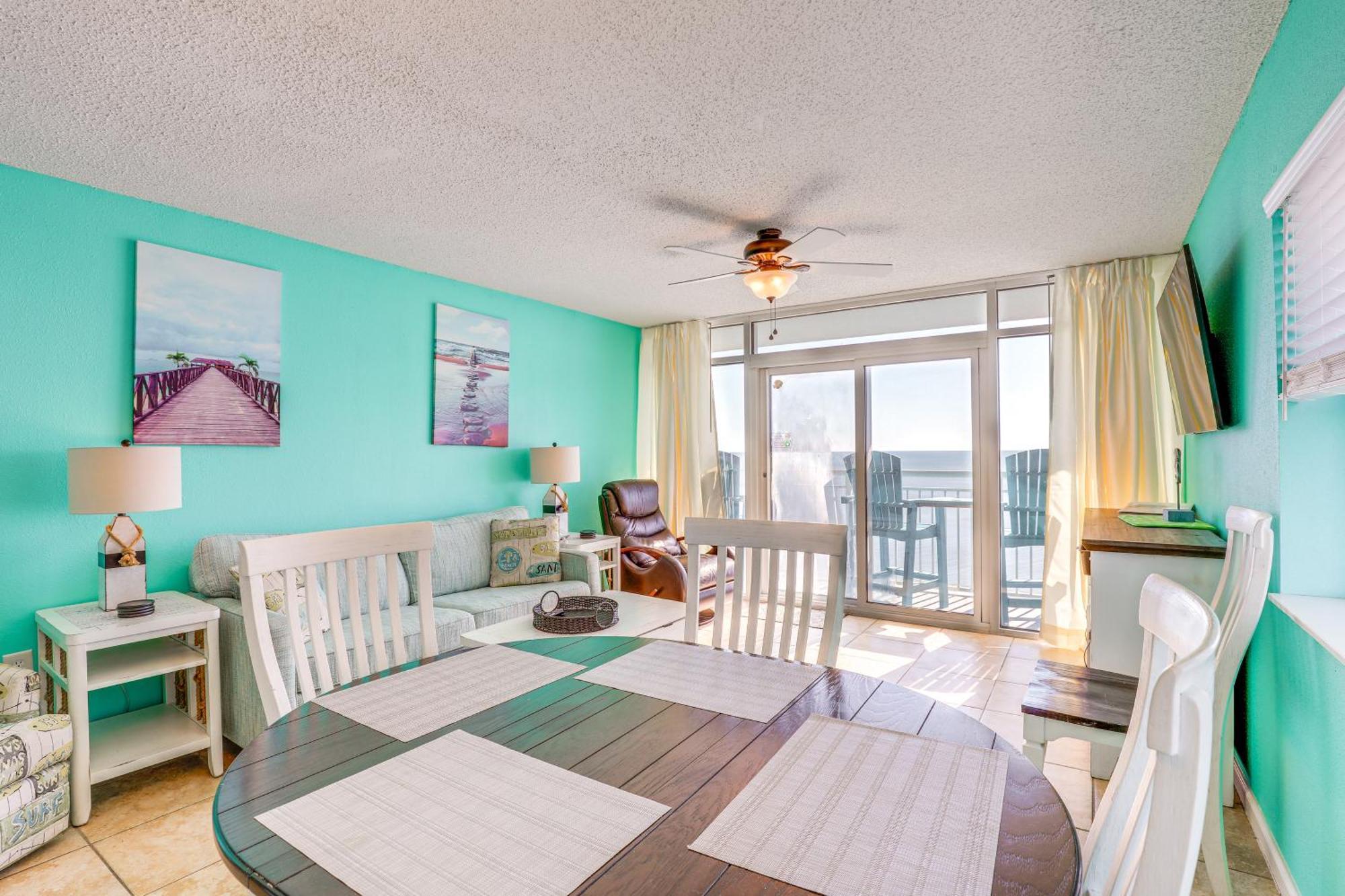 Oceanfront Condo With Huge Balcony Walk To Skywheel Myrtle Beach Zewnętrze zdjęcie
